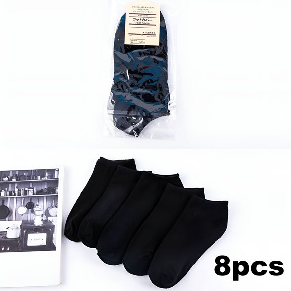 TELOLY No Show Socks Men, Low Cut Ankle Short Casual Cotton Socks with Non Slip Grips 6-10/11-13
