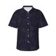 thumbnail image 1 of Fotbe Copper-Gold Gloss Outline Flower1 Camisa Hawaiana para Hombre Unisex – Camisa Casual de Verano con Botones de Manga Corta de Algodón y Lino,Medium, 1 of 7