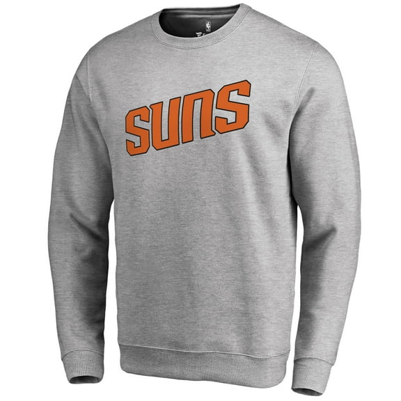 Men's Heathered Gray Phoenix Suns Wordmark Pullover Sweatshirt