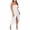 White, variant on 2025 Women's Long Formal Dress Sexy Split Sleeveless Off Shoulder Solid Color Dresses Hollow Out Wrap Chest Flowy Dresses White S
