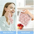 thumbnail image 4 of Coolnut Pink Santa Claus Baby Washcloths Towel Set, Highly Absorbent & Soft Cotton Wash Cloths 12"x 12" Face Hand Towels for Bathroom, Multi-Purpose Fingertip Towels, 4 of 5