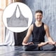 thumbnail image 5 of Wosthever Bolsa de lona para esterilla de Yoga, bolsa de gran capacidad, portátil, para interiores y exteriores, deportes, ejercicio, hombro, Uniforme atlético Gris, 5 of 6