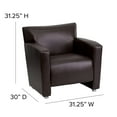 thumbnail image 4 of Flash Furniture HERCULES Majesty Series Brown LeatherSoft Chair, 4 of 10