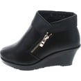 thumbnail image 4 of Lucky Top Stella-6K Children Girl's Platform Wedge Heel Fold Over Ankle Booties, 4 of 7