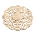 thumbnail image 4 of 2x Tallada Apliques de Carpintero Marco Calcomanía Decoración de Muebles, Diámetro 20 cm, 4 of 7