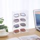 thumbnail image 2 of Organizador de almacenamiento de gafas de sol de plástico duro apilable, tapa con bisagras para gafas de sol unisex, gafas de lectura, gafas de moda, gafas, paquete de 2, transparente TUNC Sencillez, 2 of 5