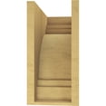 thumbnail image 4 of 7"W x 14"D x 14"H Classic Pescadero Rough Cedar Woodgrain TimberThane Corbel, Primed Tan, 4 of 6