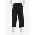 thumbnail image 2 of Woman Within Plus Size Petite Sport-Knit Pull-On Capri Pants, 2 of 5