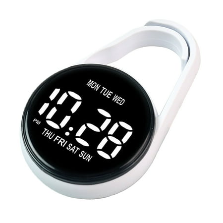 Electronic LED Hanging Clock Touch Control Small Pocket Watch with Keychain Clip Battery Operated for Electronic LED Hanging Clock Touch Control Small Pocket Watch with Keychain Clip Battery Operated