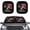 American Flag Fish, variant on Jiueut Cow Driving Print Windshield Sun Shade 2pcs Foldable Car Sunshade for Front Window Shades Reflect UV and Heat Sun Visor Accessories Interior Universal Sunshade