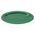 thumbnail image 2 of G.E.T. Heavy-Duty Melamine Plastic Oval Platter / Dinner Plate, 12" x 9", Forest Green (Set of 12), 2 of 2