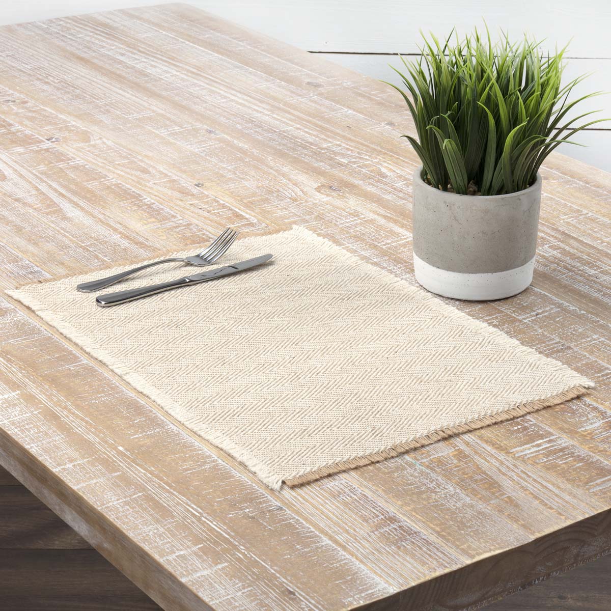 Ashton & Willow Creme White Farmhouse Tabletop Kitchen Hazel Cotton