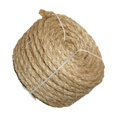 thumbnail image 4 of tamizeot Cat Scratcher Post Handmade 3 Strands Twisted White Duty 6mmx20M Rope Heavy Sisal Linen 6mmx20m, 4 of 6