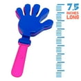 thumbnail image 3 of Kicko Hand Clapper Noisemakers - 12 Pieces of 7.5 Inch Assorted Plastic Clapping Hands - Perfect for Giving, Game Accessories, Easter Treasure Hunt, Party Favor, Prizes and Supplies, 3 of 5