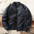 thumbnail image 2 of Dpytoraw Men's Flight Jacket Textured Athletic Casual Solid Colour Jacket Coat, 2 of 4