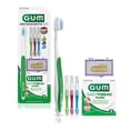 thumbnail image 1 of Kit de ortodoncia GUM &ndash; Incluye cepillo para polvo de dientes ortod&oacute;ntico, 3 tama&ntilde;os de proxabrush y hilo EasyThread resistente a la trituraci&oacute;n, Gum NA, 1 of 9