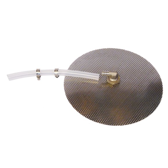 Homebrewstuff 12"" Stainless Domed False Bottom And Silicone Tubing
