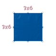 thumbnail image 2 of Lona Impermeable Para Exterior Reforzada Con Ojillos Azul 3x6 m, 2 of 5