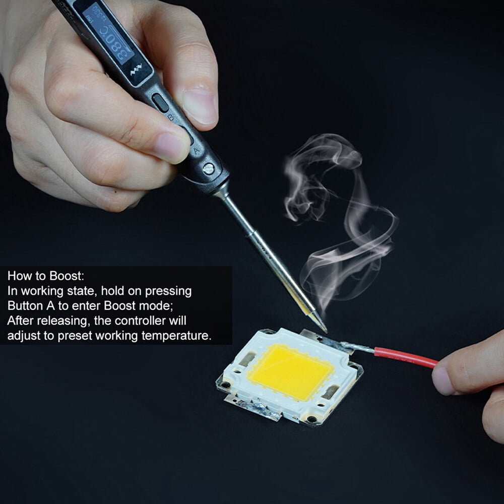Electric soldering iron,50-400 Temperature Dc9-24v Two Mode Iron Two Temperature Dc9-24v Wide Mode 50-400 Temperature Mode 50-400 Portable Iron Two Station Portable Iron
