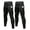 Black, variant on Compression Pants Men Running Tights Leggings with Pockets Athletic Workout Gym Pants 2 Pack Black,L