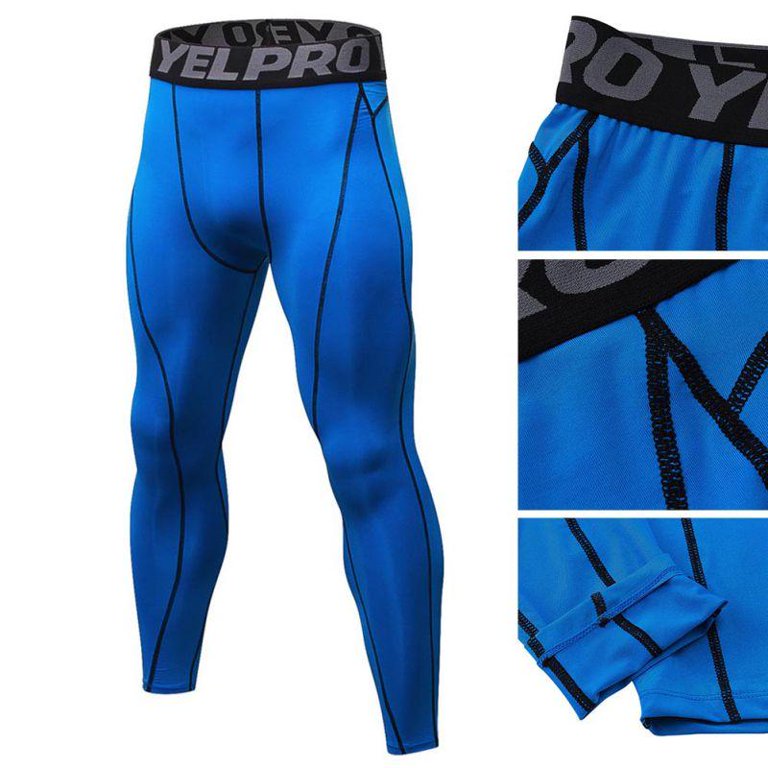 Men's Compression Pants Base Layer Cool Dry Tights Active Sports Leggi