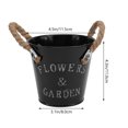 thumbnail image 2 of ADDHAT 2Ud Maceta De Hierro Para Plantas Con Estilo Europeo Ideal Para Interior Y Exterior Con Asa, 2 of 8