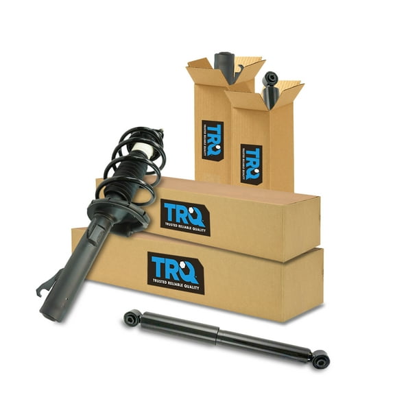 TRQ Complete Strut Assembly & Shock Absorber Kit Complete Strut & Coil Spring Assembly Fits Select 2010-2013 Ford Transit Connect