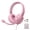 Pink, variant on SIMOLIO Wired Headphones for School with Microphone, Stereo Kids Headphone with Flexible Swivel Boom Mic for Student K12 & Teacher & E-Learning, 3 Levels Volume Limiter Gaming Headset for Boys, Girls