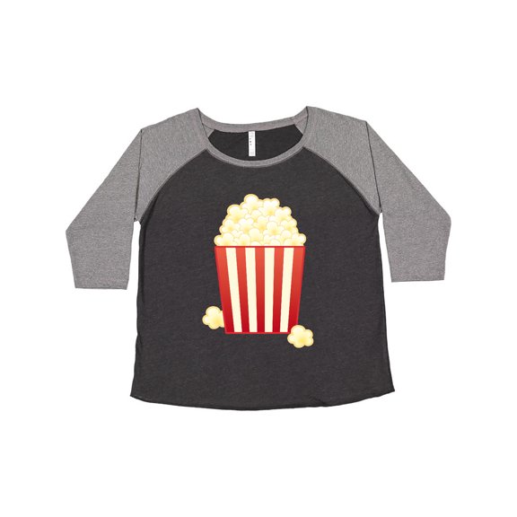Inktastic Popcorn Movie Treat Women's Plus Size T-Shirt