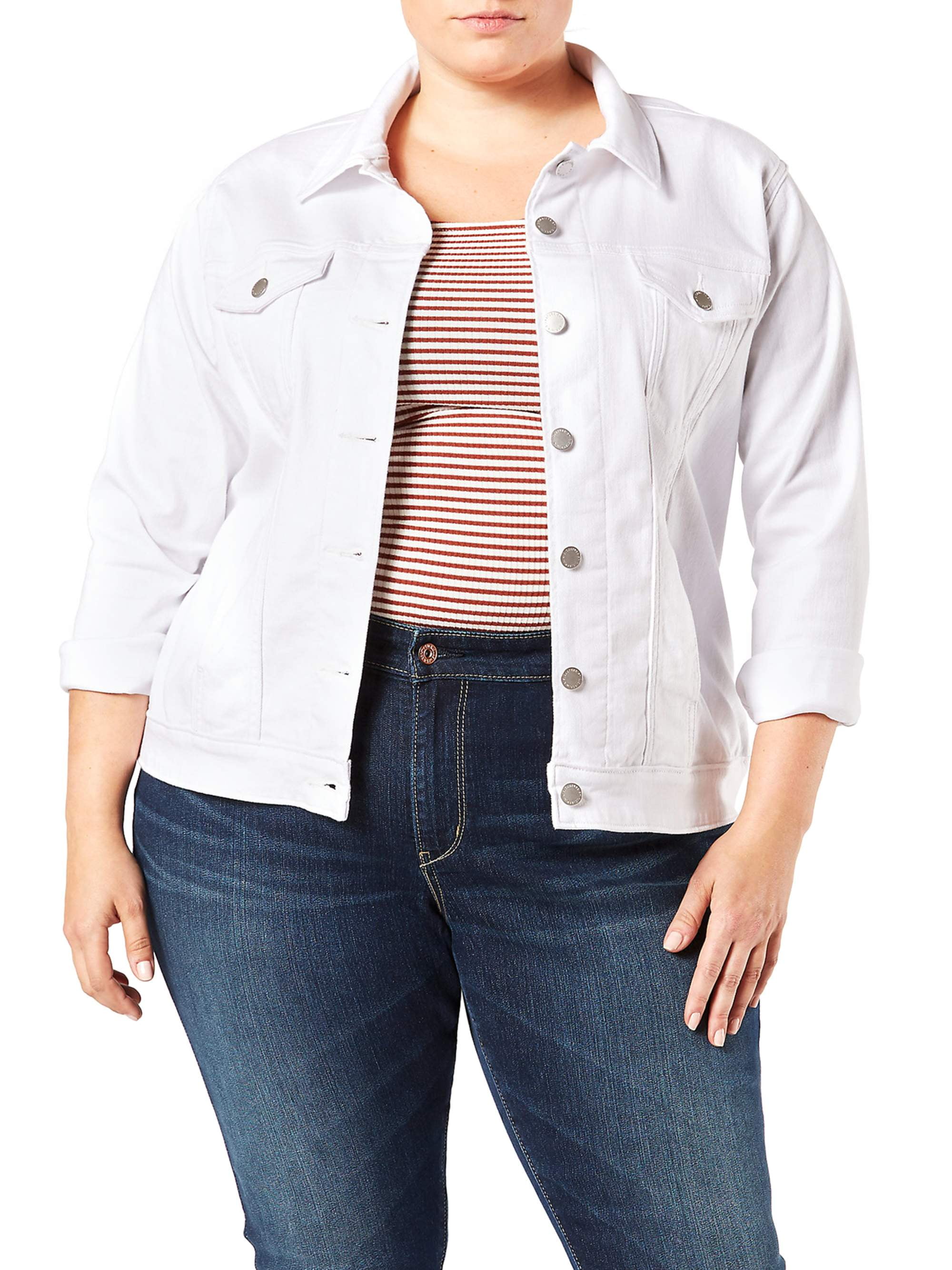 Signature by Levi Strauss & Co. Women's Plus Size Denim Trucker Jacket -  