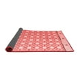 thumbnail image 2 of Ahgly Company Indoor Round Abstract Red Modern Area Rugs, 5' Round, 2 of 4