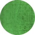 thumbnail image 1 of Ahgly Company Indoor Round Oriental Green Industrial Area Rugs, 5' Round, 1 of 4