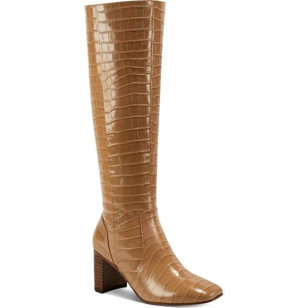 Marc Fisher - Marc Fisher Womens Revely Leather Square Toe Knee-High Boots - Walmart.com
