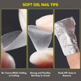thumbnail image 4 of Makartt 360 PCS Extra Short Almond Nail Tips with UV Gel Nail Glue 20ML 100/180 Nail File, Pre-buffed Soft Gel Nail Tips Full Cover 15 Sizes Pre-shaped Clear Fake Nails Soak Off for Nail Extension, 4 of 14