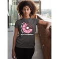 thumbnail image 3 of Breast Cancer Support Faith Hope Love Sunflower Daisy Women's T-shirt, 3XL, Charcoal, 3 of 6