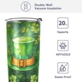 thumbnail image 4 of SKYSONIC St. Patrick's Day Tumbler Stainless Steel Double Wall Vacuum Reusable Insulated Mug with Straw and Built-in Coaste for Cold and Hot Beverages, 12oz, 4 of 7