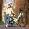 thumbnail image 5 of 5TH WHEEL Electric Bike for Adult with 350W Motor, W18B 26" Electric Bike with 36V 10.4Ah Removable Battery Ebike, Electric Bicycle with 7 Speed, UL2849, Green, 5 of 12