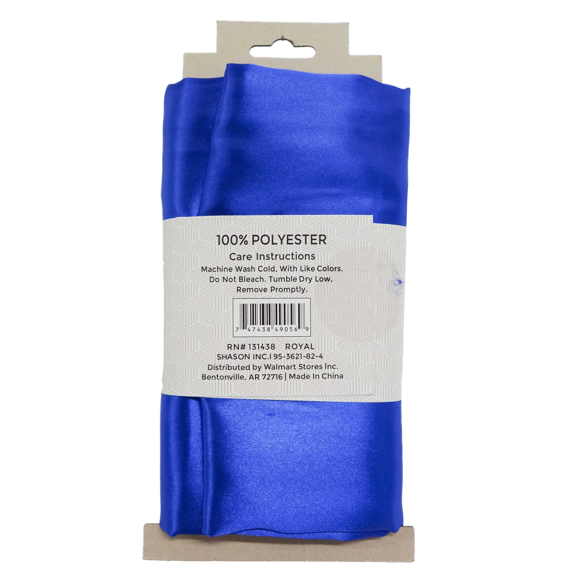 (2 pack) (2 pack) Shason Textile Special Occasion Costume Satin 2 Yards Precut Fabric, Royal