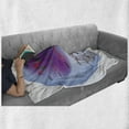 thumbnail image 6 of Biology Soft Flannel Fleece Throw Blanket, DNA RNA Nucleus Protein Genetic Transfer Lab Colorful Composition, Cozy Plush for Indoor and Outdoor Use, 70" x 90", White Pale Ceil Blue, by Ambesonne, 6 of 6