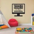 thumbnail image 2 of Always Half Real Quote Video Game Games Gamers Quotes Wall Sticker Art Decal for Girls Boys Room Bedroom Nursery Kindergarten Fun Home Decor Stickers Wall Art Vinyl Decoration Size (20x20 inch), 2 of 3