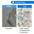 thumbnail image 3 of GDF Studio Dufour Fabric Recliner, Blue and White, 3 of 13