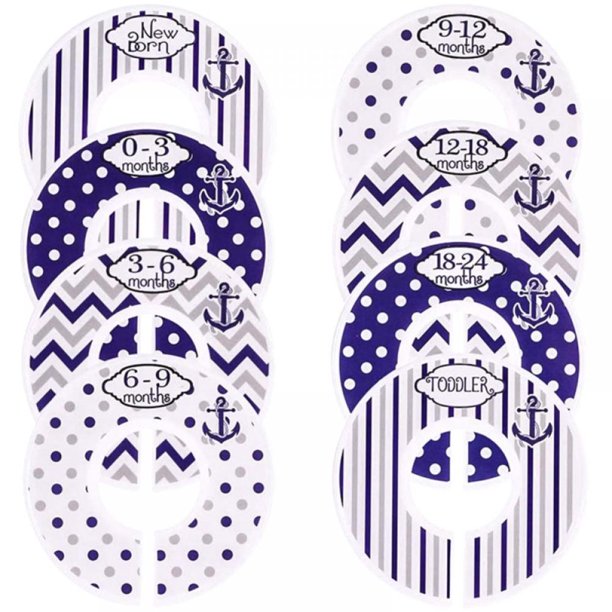 Baby Closet Size Dividers,8Pcs Infant Nursery Dividers Girl Boy for