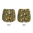 thumbnail image 5 of Lsque Mushroom Leaf Printed Women's Running Shorts with Liner Pockets,Elastic Quick Dry Workout Athletic Gym Yoga Shorts,Womens High Waist Shorts-XX-Large, 5 of 9