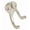 Satin Nickel, variant on Ives 571A3 3" Bright Brass Coat & Hat Hooks