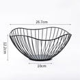 thumbnail image 1 of Modern Iron Fruit Drain Basket Storage Container Bowl Home Snacks Display Tray, 1 of 9