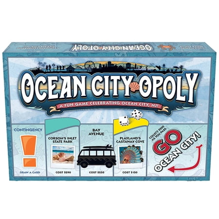 Late For The Sky: Ocean City-Opoly - New Jersey Vacation Destination Opoly-Style Board Game, Family Strategy, 2-6 Players, Traditional or 1hr Version
