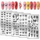 thumbnail image 1 of 5 placas para estampar uñas con diseño de mariposas, alas de ángel, llamas y corazones de fuego., 1 of 7