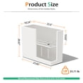 thumbnail image 2 of Vucunty Large Planter Box, Rectangle Planter, Outdoor Indoor Resin Planter, 25x21 Inch, Tall Garden Pot for Porch Patio, White, 2 of 6