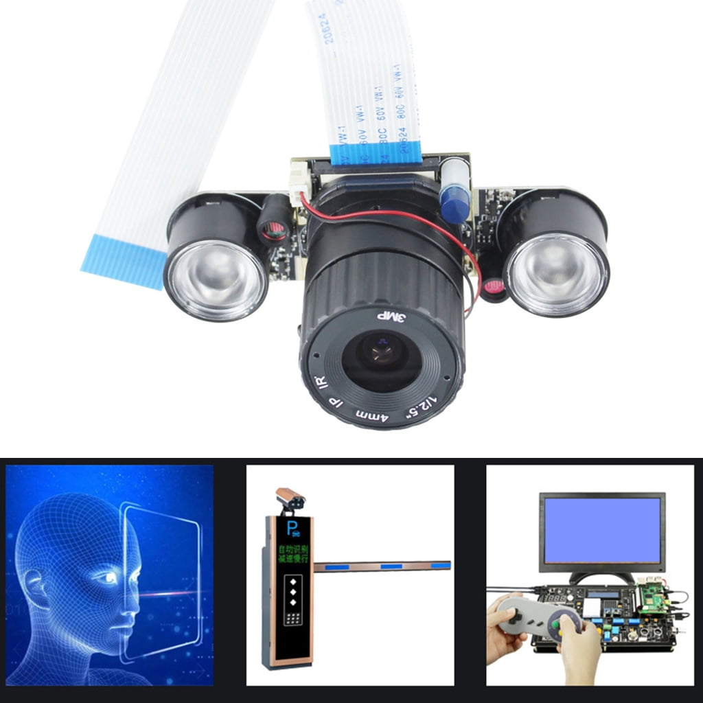 Tizuqe USB Camera Module High Resolution 5MP Fisheye Webcam For RPi With Night View And Daytime Auto Switching