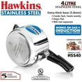 thumbnail image 3 of Hawkins Stainless Steel Induction Compatible Inner Lid Pressure Cooker, 4 Liter, 3 of 5